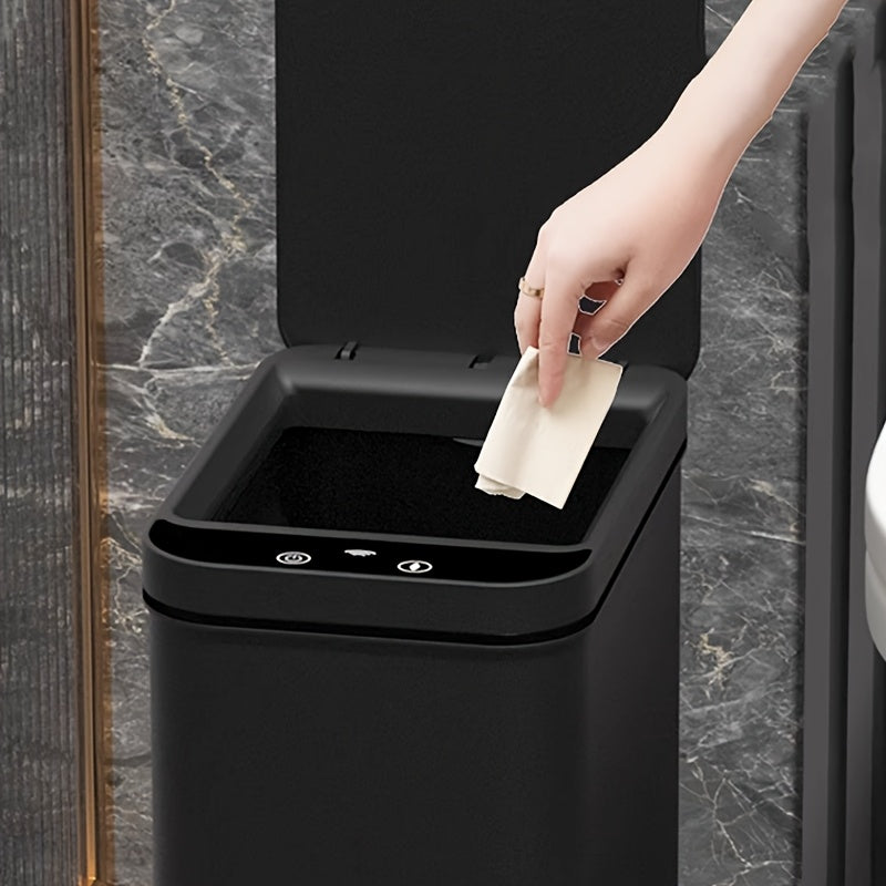 Smart sensor touchless slim waste bin set
