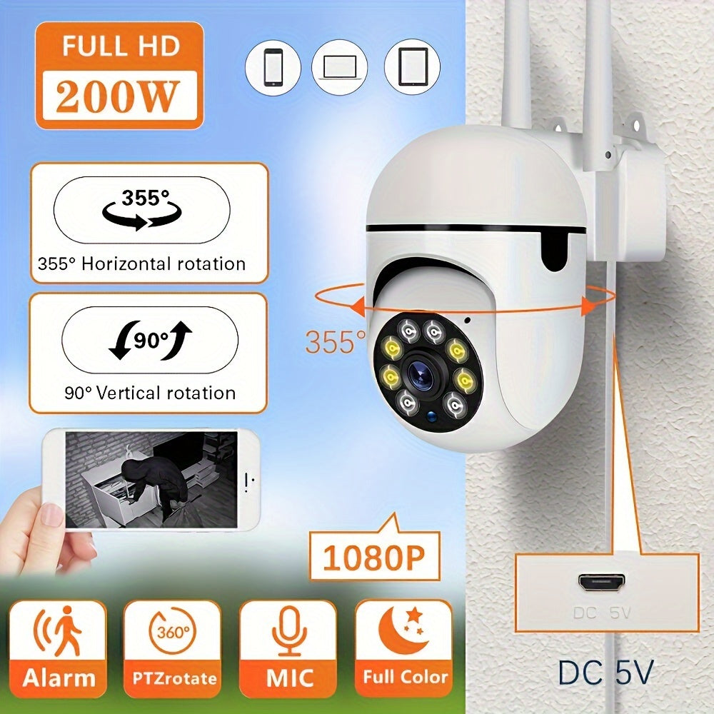 Smart Wireless Security Camera – 1080p Colour Night Vision
