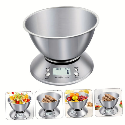 Digital kitchen scale with stainless steel platform