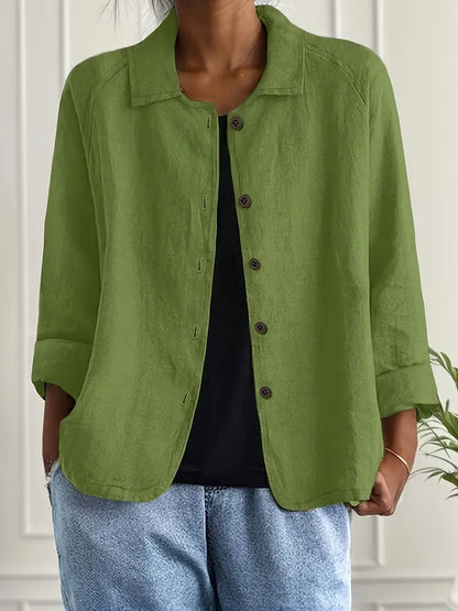 Women's Lightweight Jacket – Casual Button-Front Jacket
