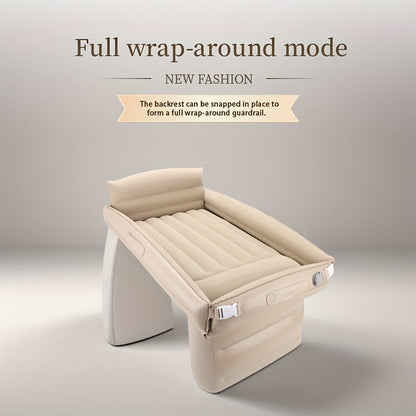 Inflatable Travel Bed – Kids' Airplane Footrest Air Bed