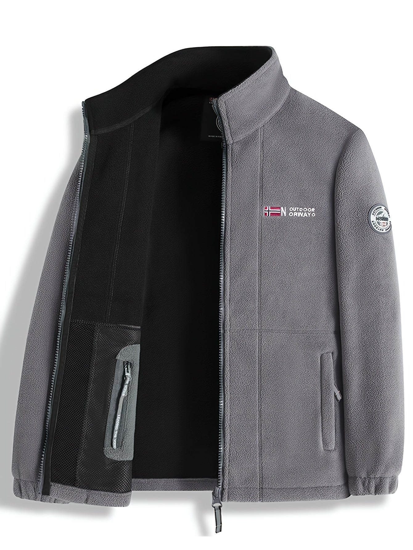 Men's outdoor fleece jacket colour option