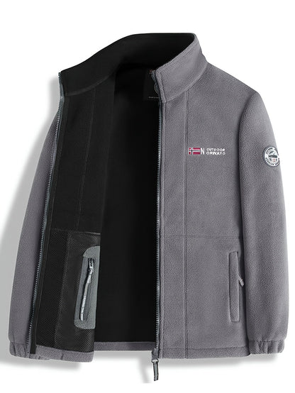 Men's outdoor fleece jacket colour option