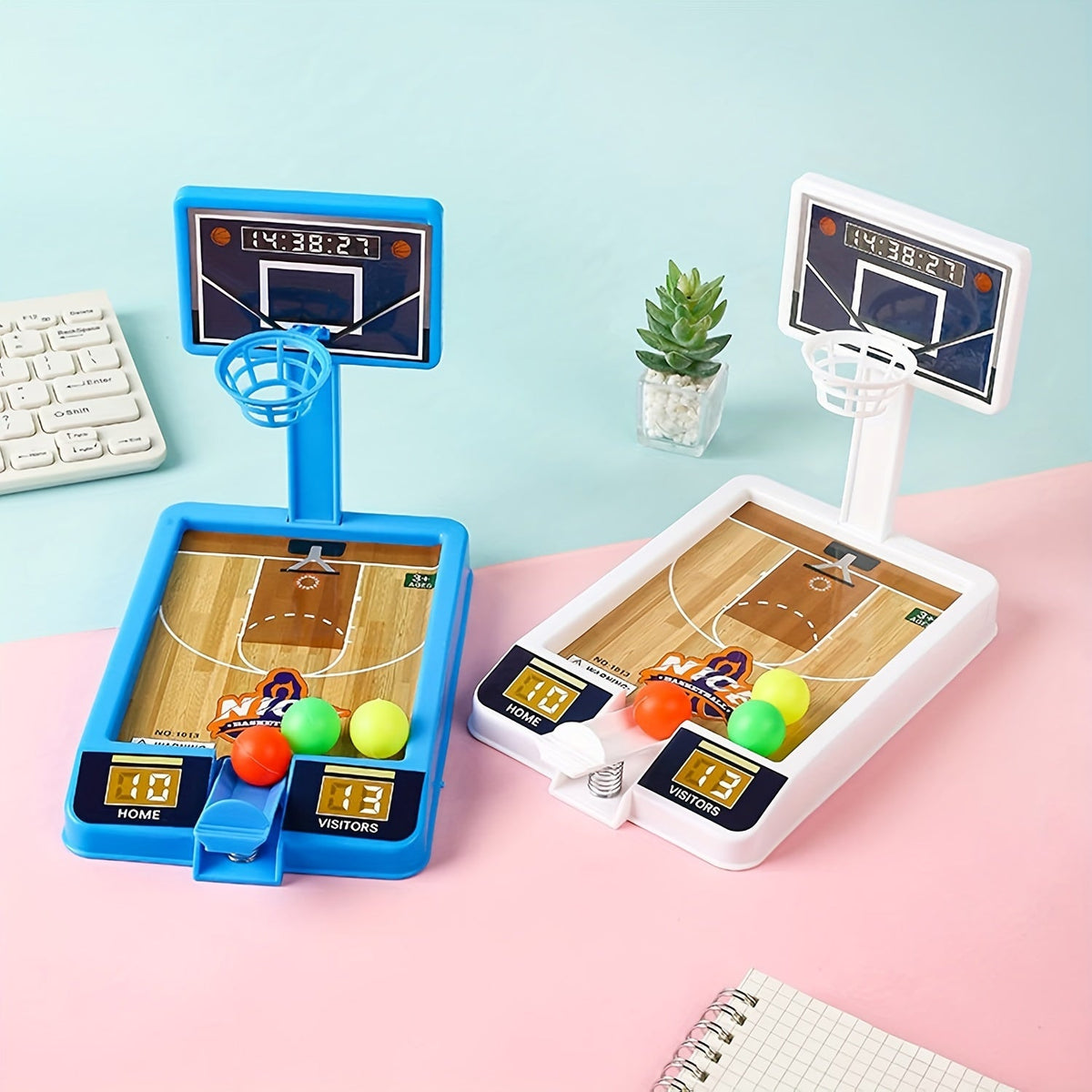 Slam dunk tabletop mini basketball game