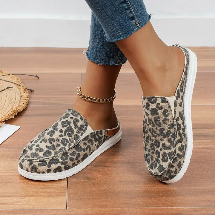 Everyday Mules for Women, Open Back Comfort Sandals with Cushioned Footbed