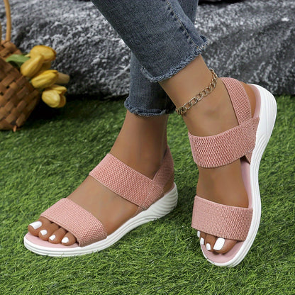 Lightweight Stretch Sandals for Women, Elasticated Comfort Sandals with Arch Support