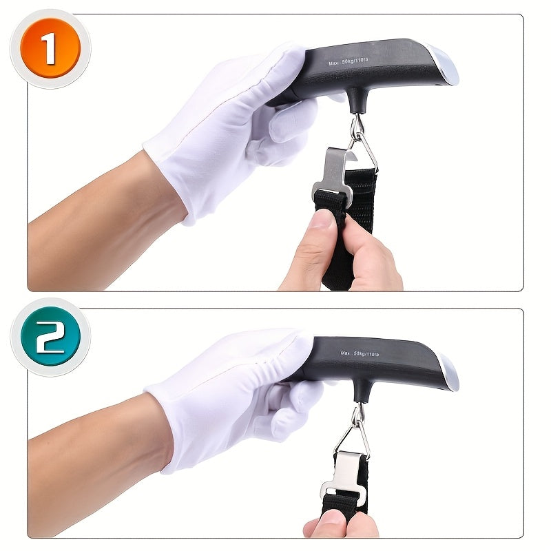 Digital handheld luggage scale with LCD