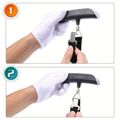 Digital handheld luggage scale with LCD