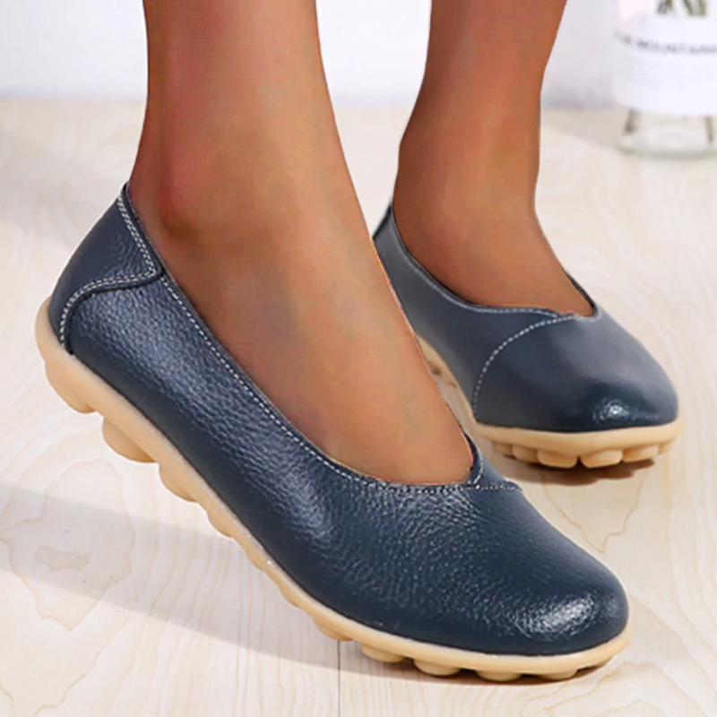 Flexible Slip-On Loafers for Women, Stylish Flat Shoes in Ten Shades