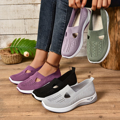 Women's soft breathable slip-on shoes