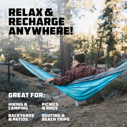 Parachute Hammock – Lightweight Nylon Camping Hammock