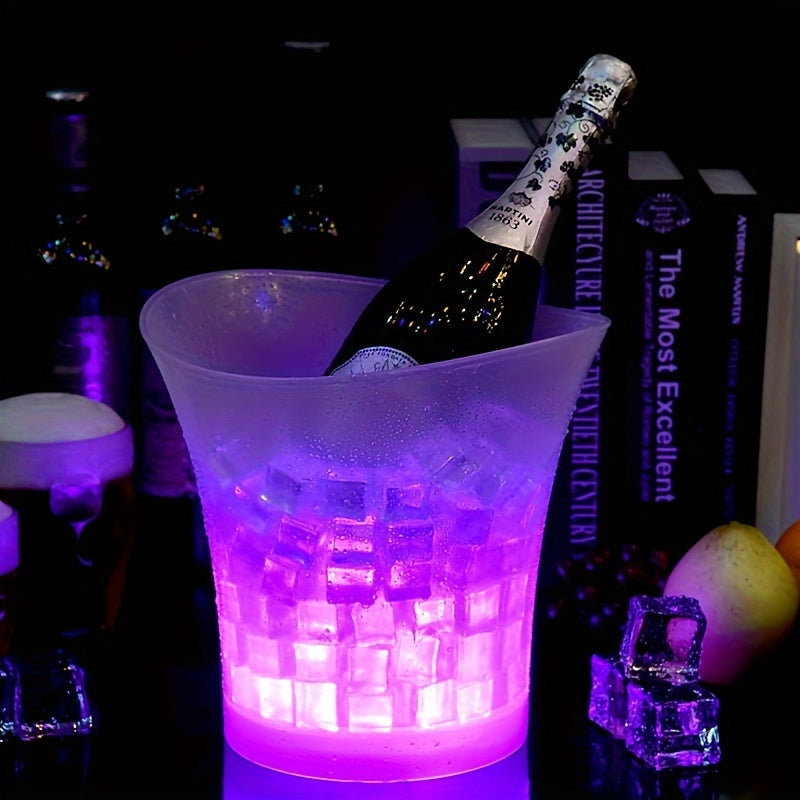 5L LED light-up ice bucket for champagne and beer