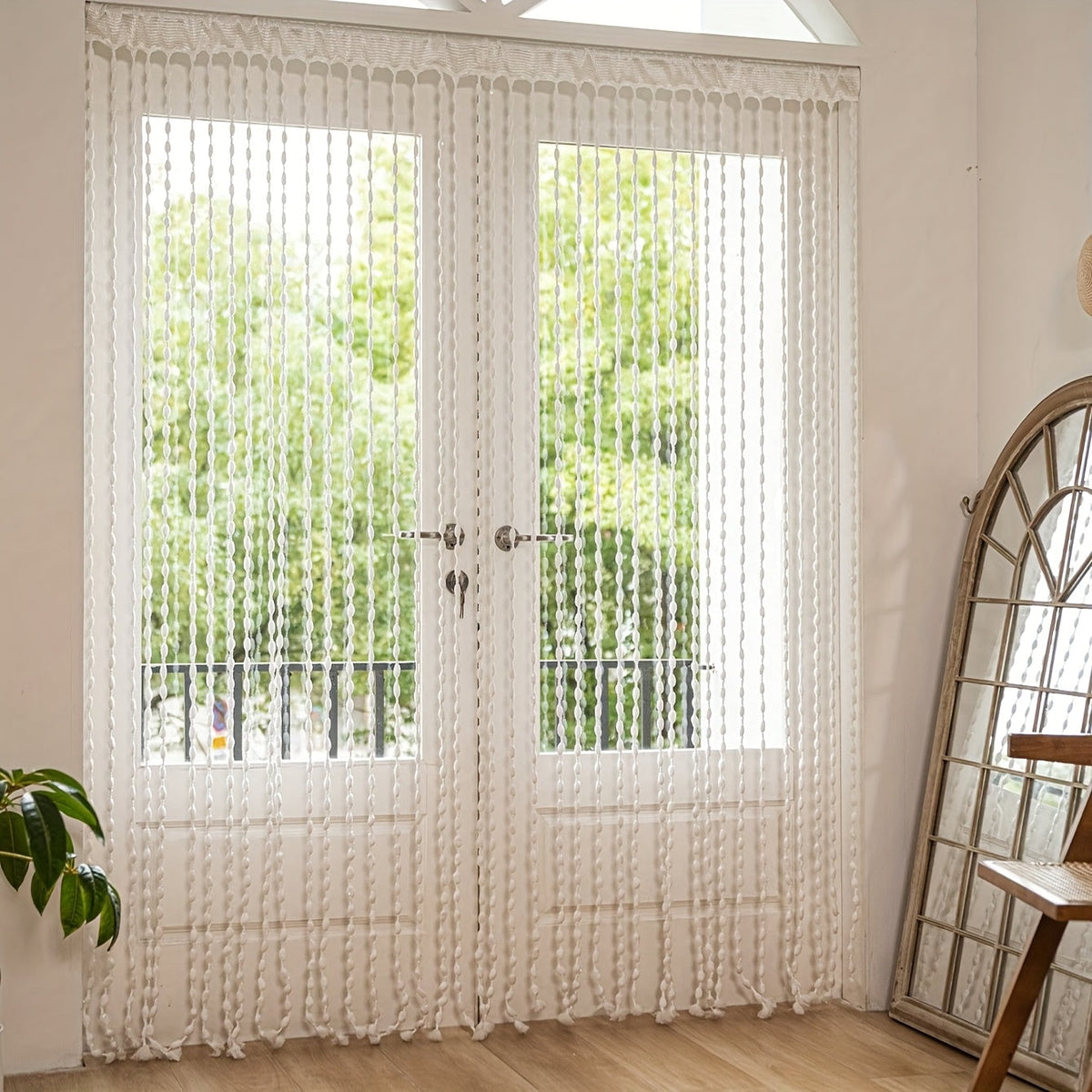Decorative Beaded Curtain – Boho Door & Room Divider