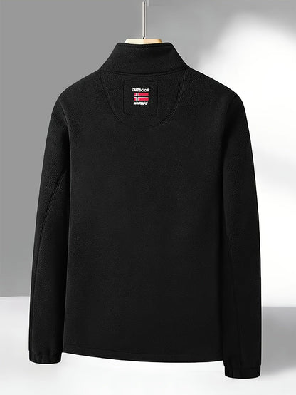 Fleece Jacket – Soft Warm Outdoor Jacket with High Collar