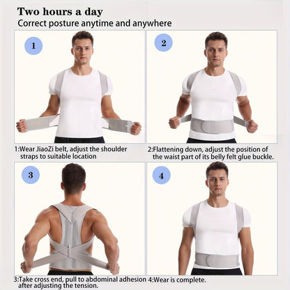 Posture Support – Adjustable Breathable Back Support Brace
