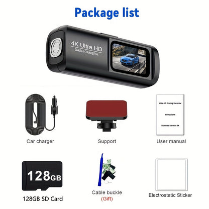 4K Dash Cam – Ultra HD Car Camera with Night Vision & WiFi