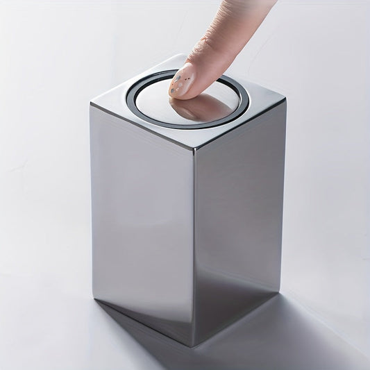Automatic push-button stainless steel toothpick dispenser