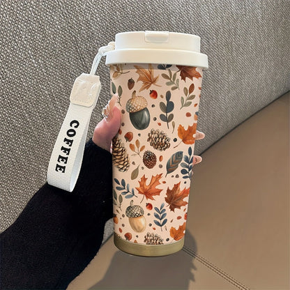 Double-wall insulated stainless steel travel mug