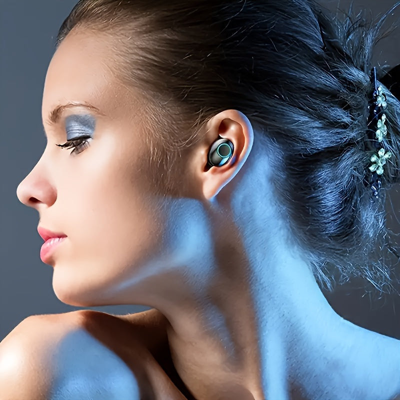 Wireless Bluetooth stereo earbuds with charging case