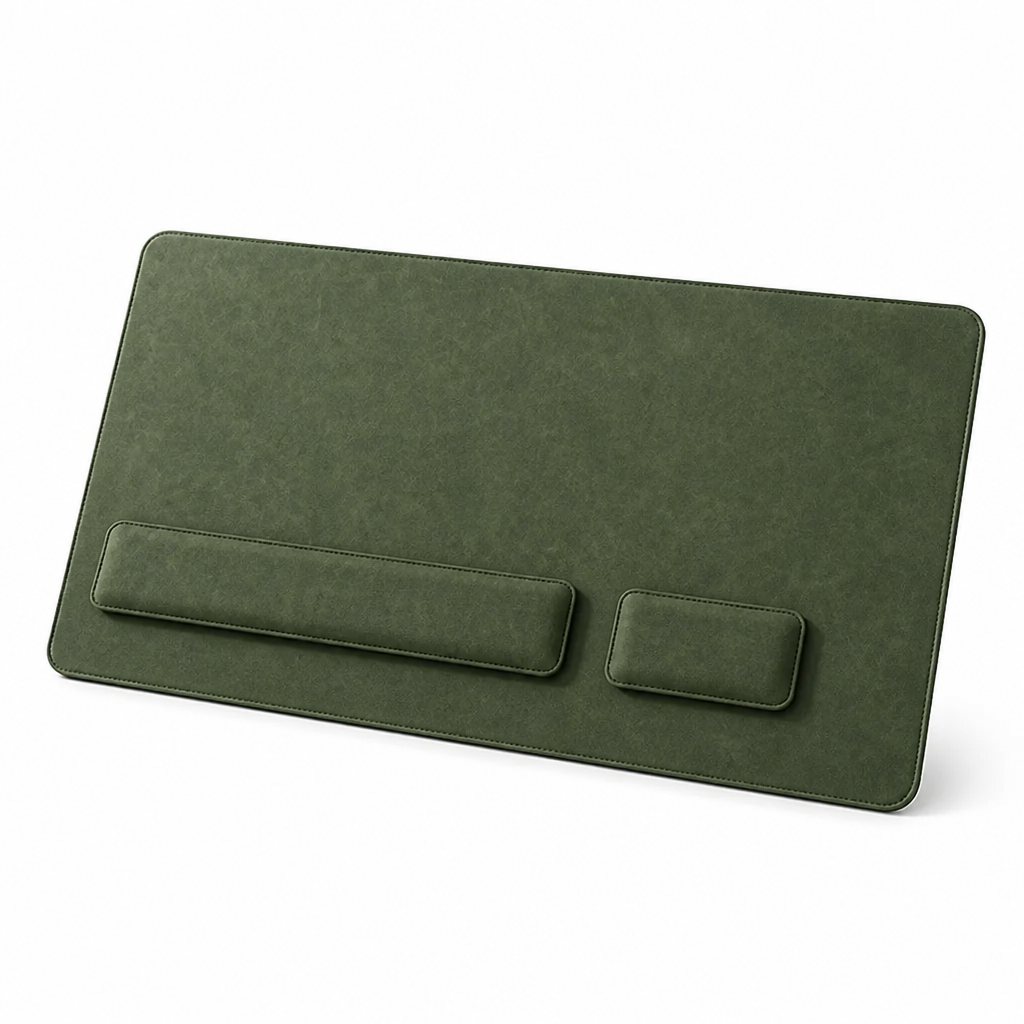 Desk Pad Set – 3-Piece Mat with Wrist Rests