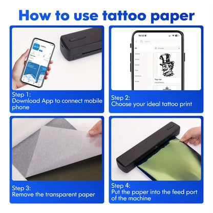 Portable Thermal Printer – Wireless Inkless A4 Printer