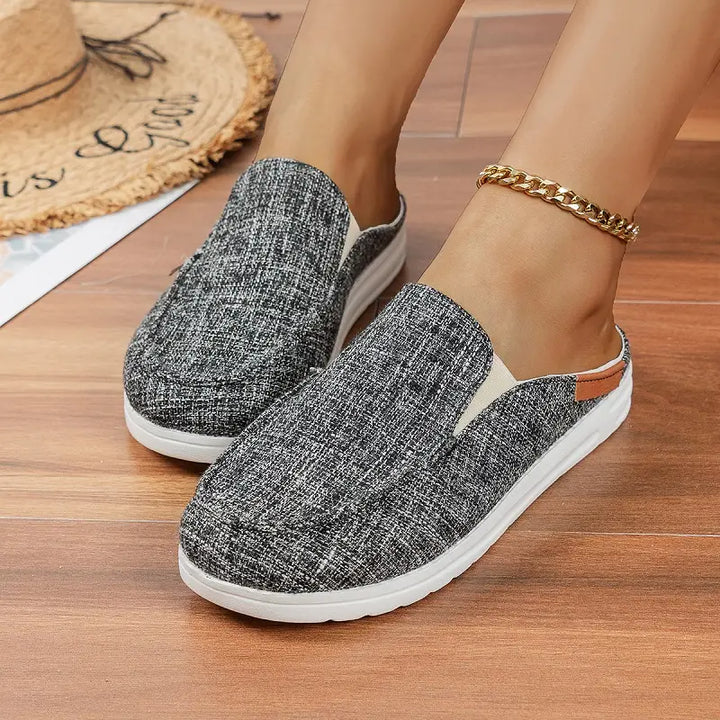 Everyday Mules for Women, Open Back Comfort Sandals with Cushioned Footbed