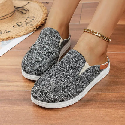 Everyday Mules for Women, Open Back Comfort Sandals with Cushioned Footbed