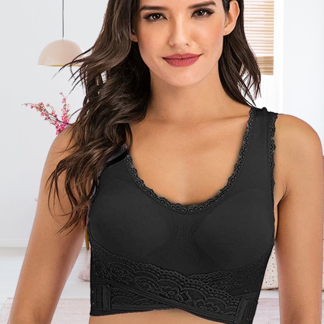 Women's posture support lace bra