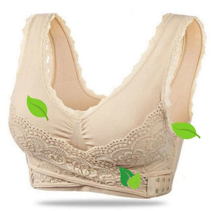 Women's lace posture support bra