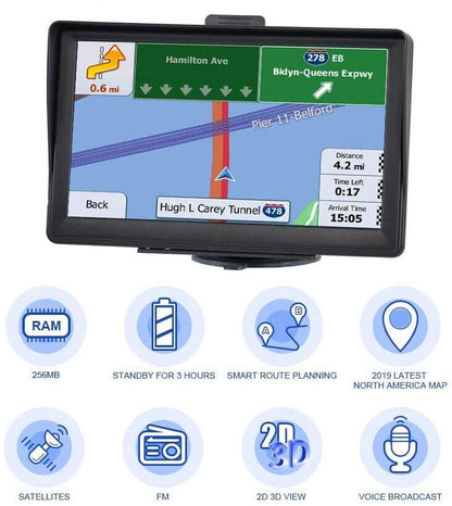 7-inch sat nav GPS navigation system for cars and trucks
