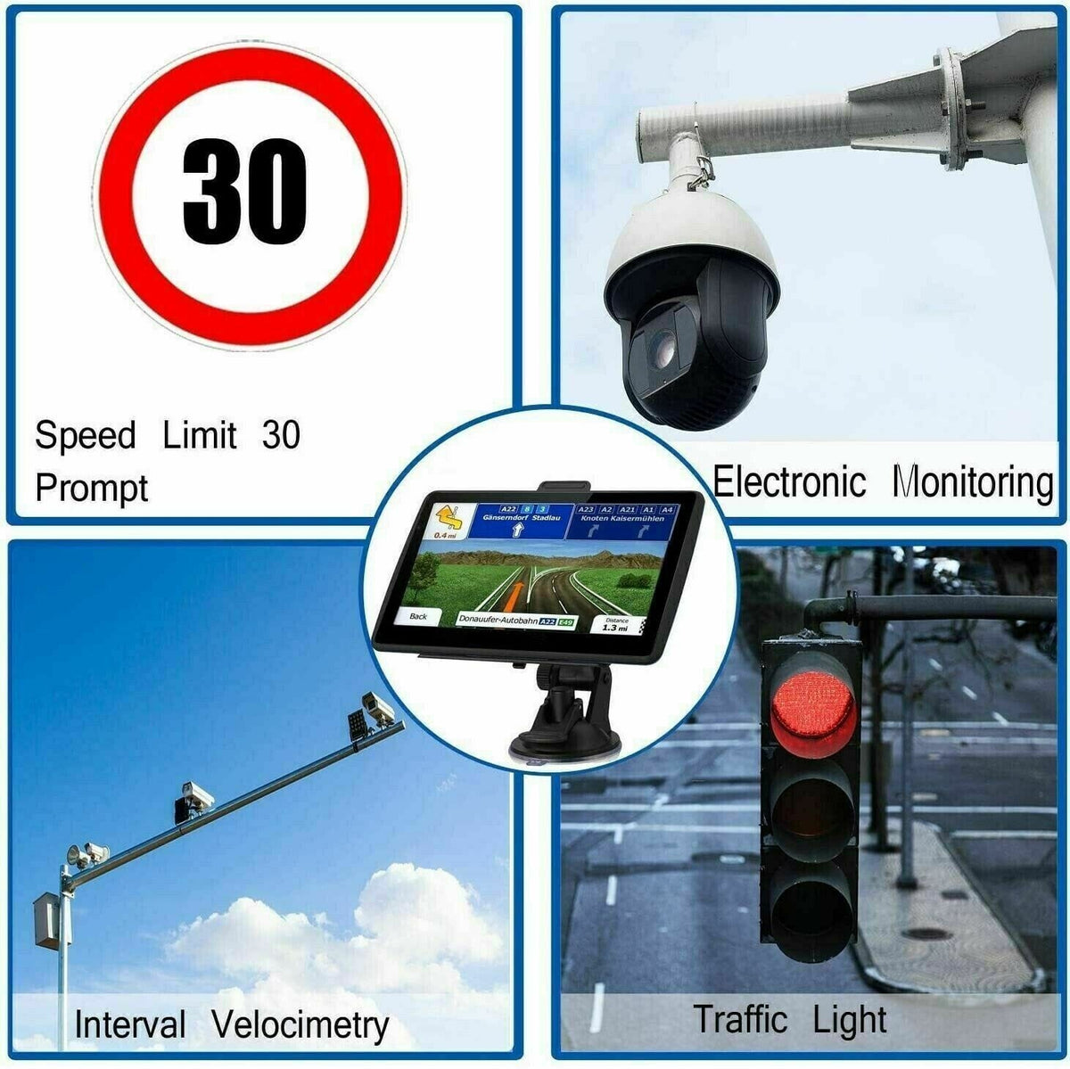 7-inch sat nav GPS navigation system for cars and trucks