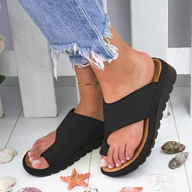 Wide Fit Orthopaedic Sandals for Women, Roomy Toe Box Comfort Sandals
