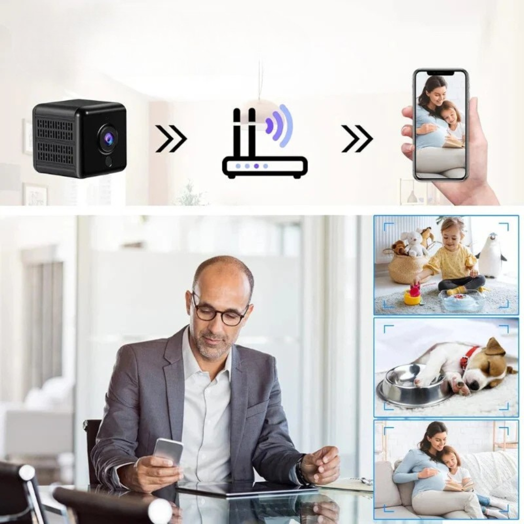 Mini wireless WiFi home security camera