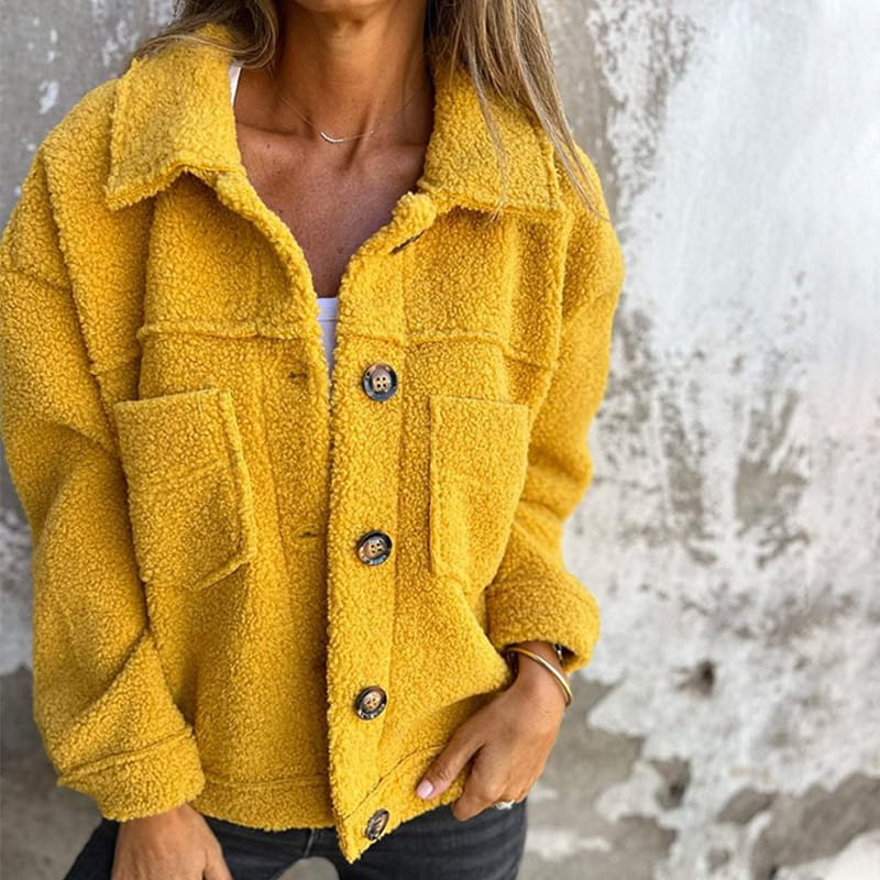 Women's Fleece-Lined Jacket – Cosy Warm Zip-Up Jacket