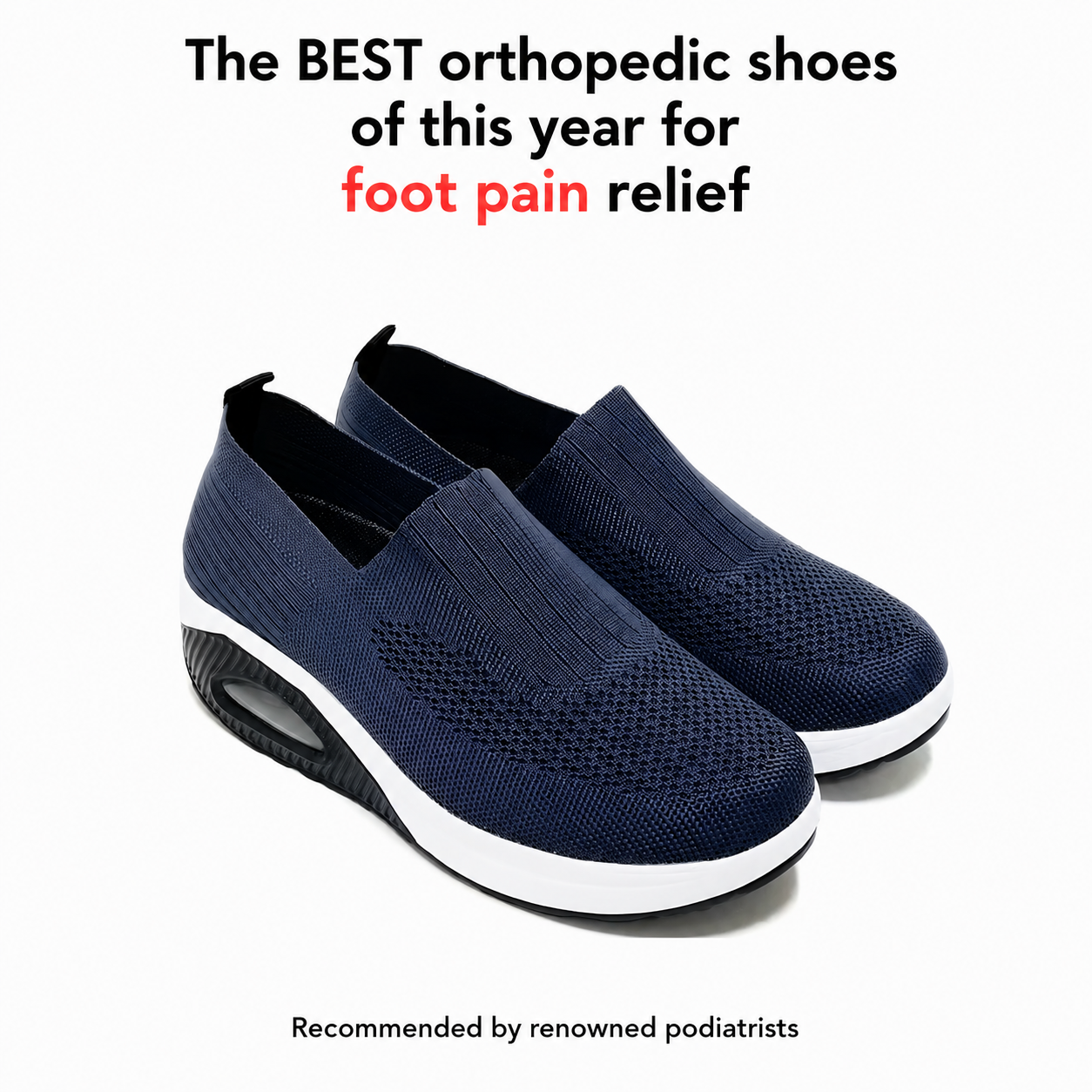 Orthopaedic Comfort Shoes for Women – Cushioned Mesh Trainers with Arch Support