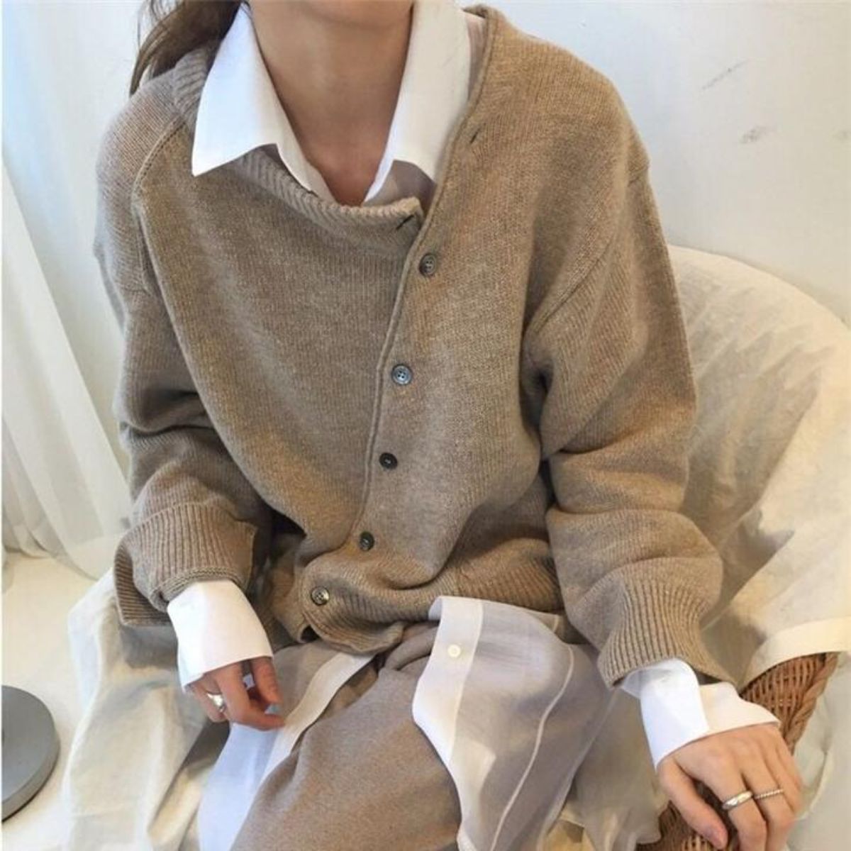 Women's cashmere autumn jumper - front