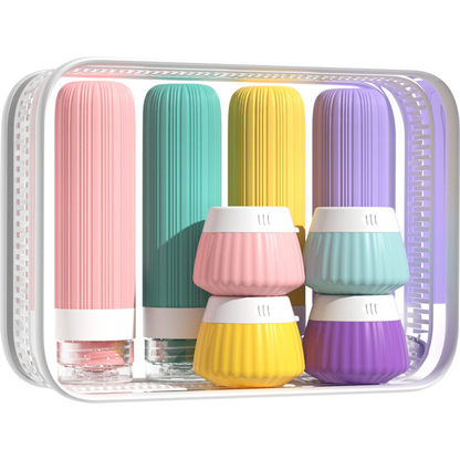 Travel Bottle Set – 8-Piece Leak-Proof Silicone TSA Bottles