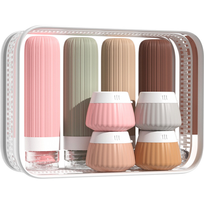 Travel Bottle Set – 8-Piece Leak-Proof Silicone TSA Bottles