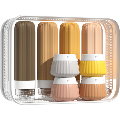 Travel Bottle Set – 8-Piece Leak-Proof Silicone TSA Bottles