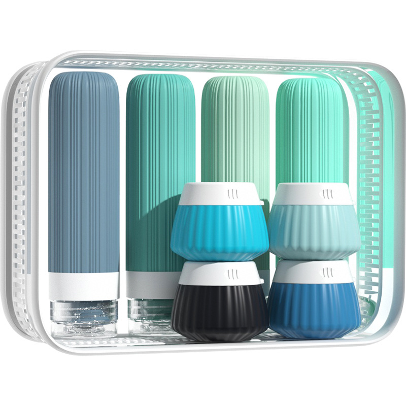 Travel Bottle Set – 8-Piece Leak-Proof Silicone TSA Bottles