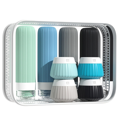 Travel Bottle Set – 8-Piece Leak-Proof Silicone TSA Bottles