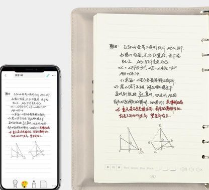 Smart reusable erasable notebook with smart pen