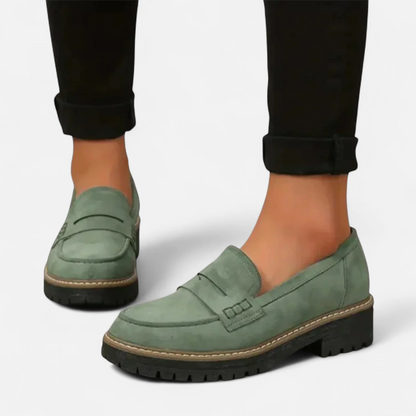 Women's Loafers – Classic Chunky-Sole Slip-On Loafers
