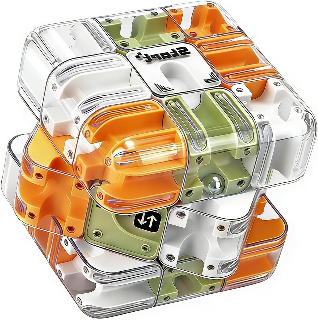 3D maze cube ball skill game