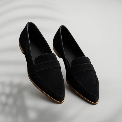 Women's slip-on flat loafers - side