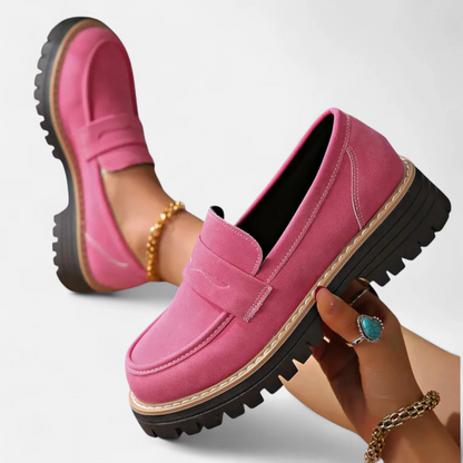 Women's Loafers – Classic Chunky-Sole Slip-On Loafers