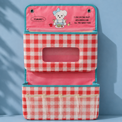 Hanging multi-pocket wall storage organiser