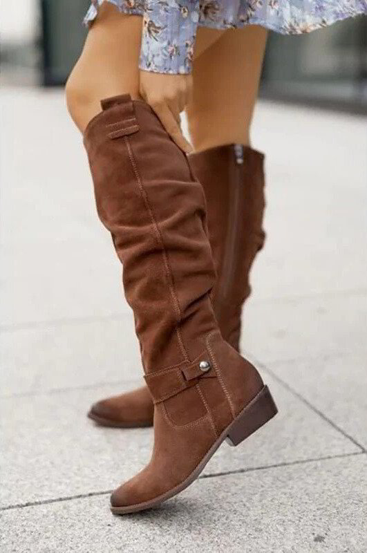 Women's Knee-High Boots – Flat Casual Tall Boots