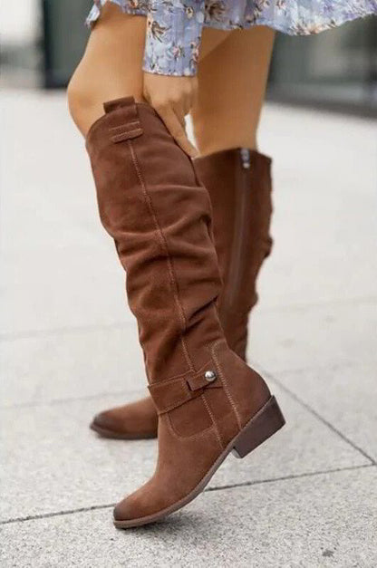 Women's Knee-High Boots – Flat Casual Tall Boots