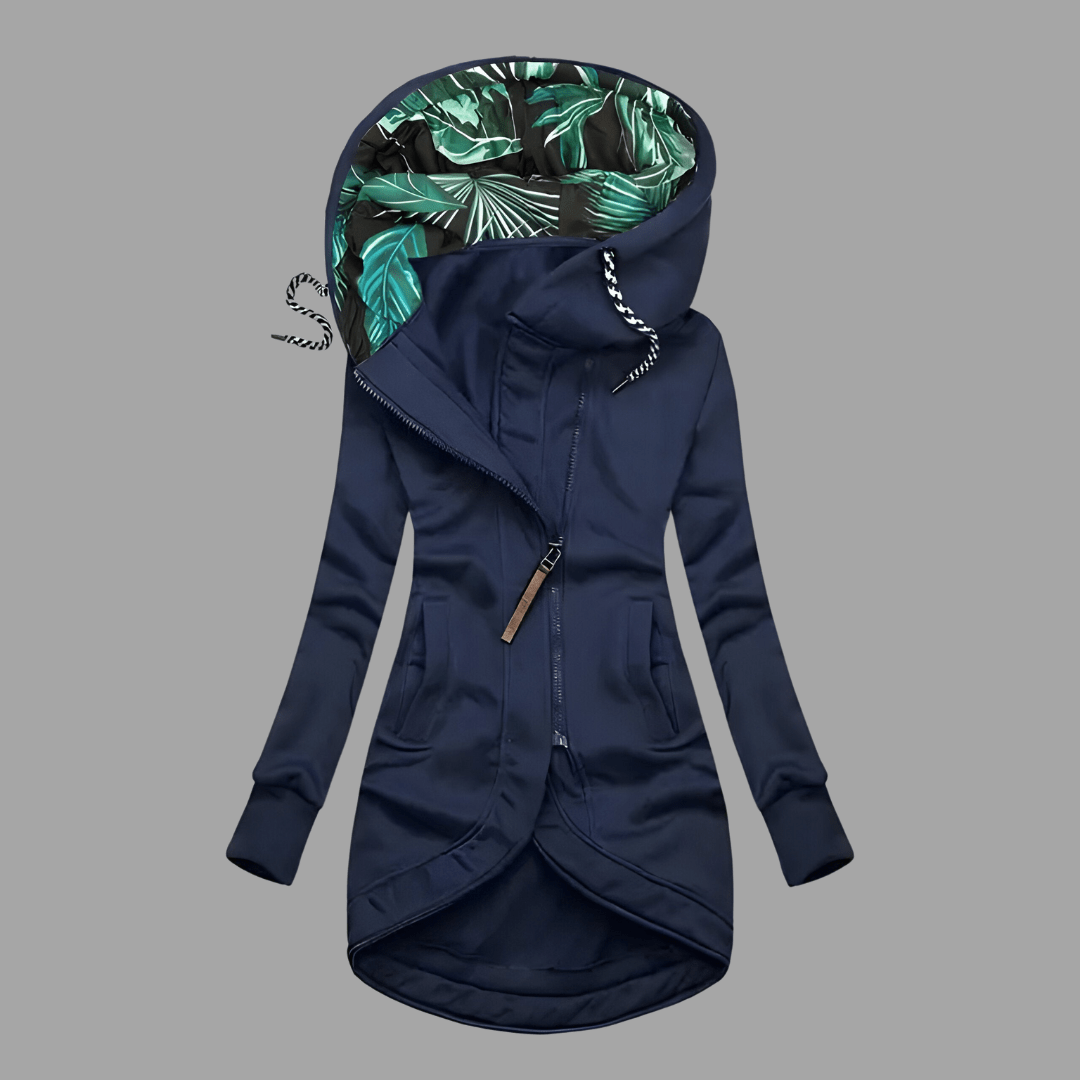 Women's navy rugged waterproof winter shell jacket